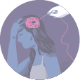 Concept of woman having psychotherapy psychology self healing, recovery, because feeling incomplete mental rehabilitation in flat vector illustration  